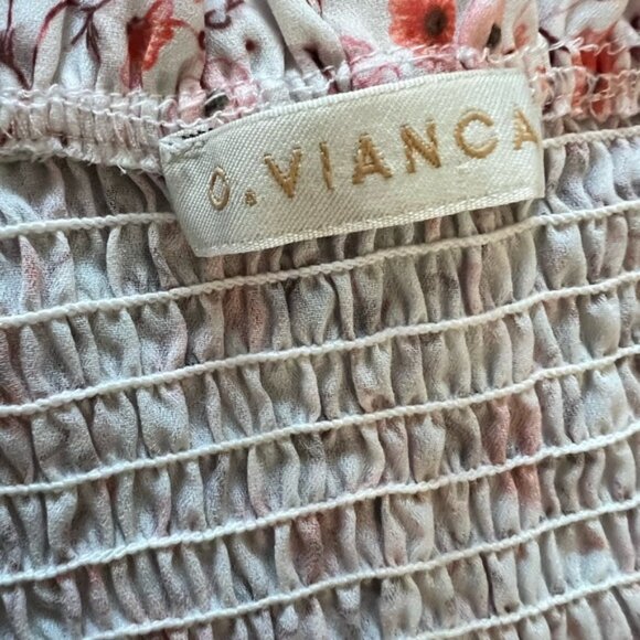 O. Vianca Off the Shoulder Floral Mini-Dress.  Size M - Picture 6 of 10